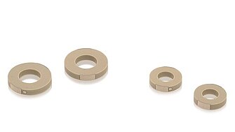 PI PD0xx new PICMA® Chip rings and discs are available in different variants with up to 16 mm in diameter