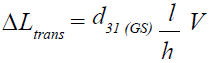 Transverse displacement 